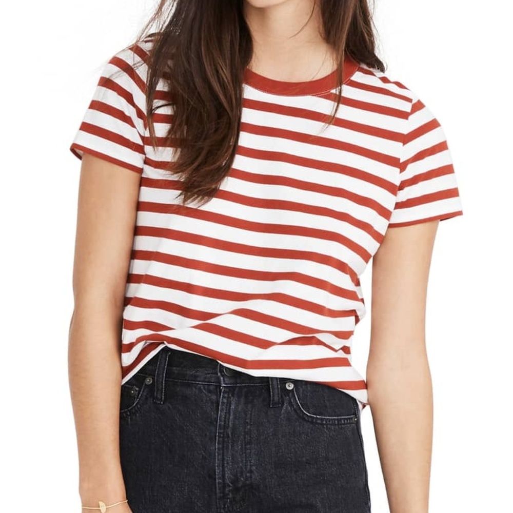MADEWELL Northside Vintage Tee in Sid Stripe - SM